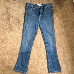 The great flare cropped jeans